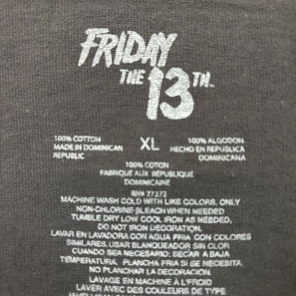 Friday the 13th Jason Voorhees Camp Crystal Lake Horror Tee XL - Picture 4 of 4